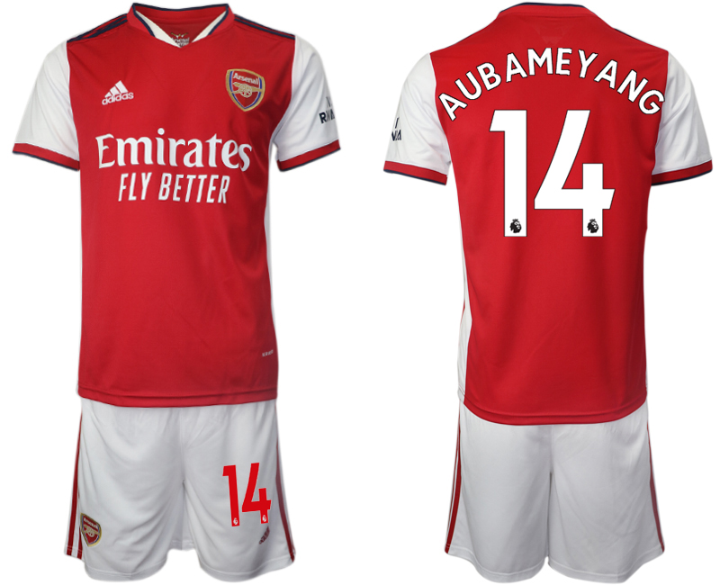 Men 2021-2022 Club Arsenal home red #14 Soccer Jersey->ac milan jersey->Soccer Club Jersey